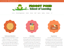 Tablet Screenshot of froggypondschool.com